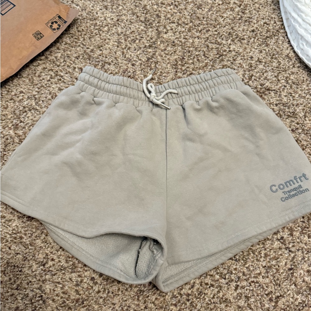 H&M Gray Athletic Shorts with Soft Cotton Blend